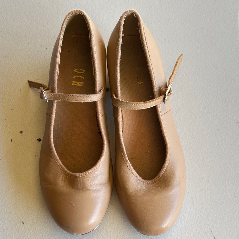 Tan Kids Bloch tap shoes